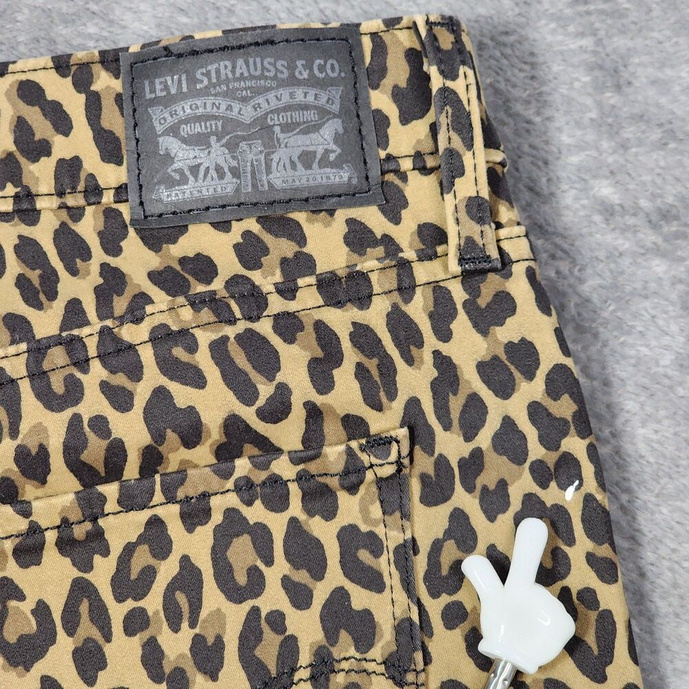 Levi's 720 High Rise Super Skinny 29x30 Leopard Animal Print Jeans - Picture 5 of 12